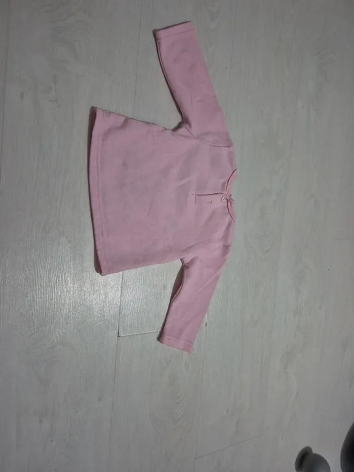 Pull rose motif singe - photo numéro 4