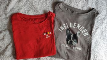 Lot de 2 t-shirts manches courtes tex