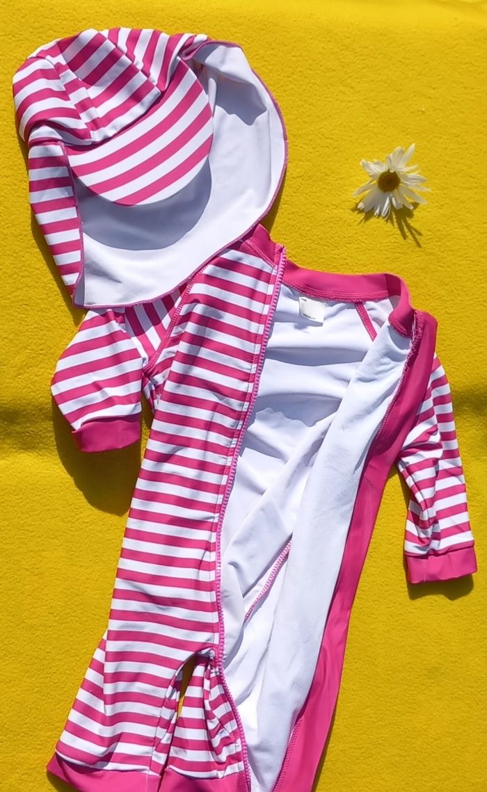 Ensemble maillot + bonnet 🌸 Bonverano - photo numéro 6