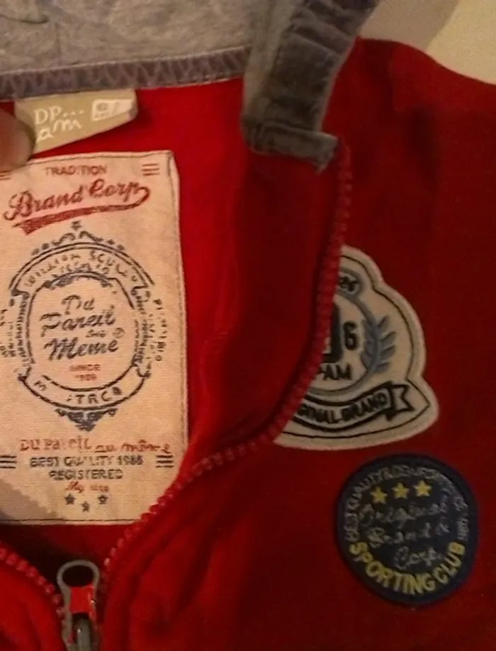 Sweat zippé à capuche DPAM 6 ans - photo numéro 3