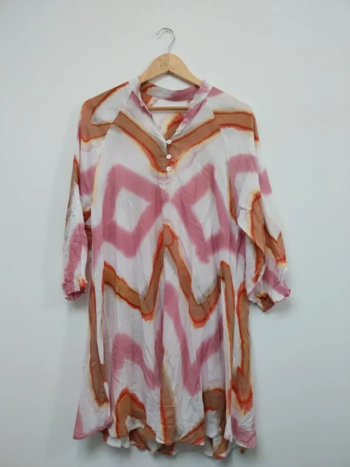 Robe longue tricolore 38