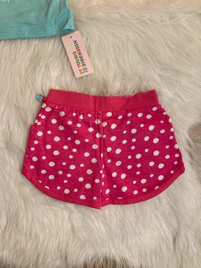 Ensemble teeshirt short Été Fille Primark – tout neuf avec étiquette 18/24 mois (2 ans) - photo numéro 6