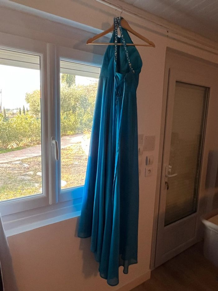 Robe cocktail femme bleu - photo numéro 3