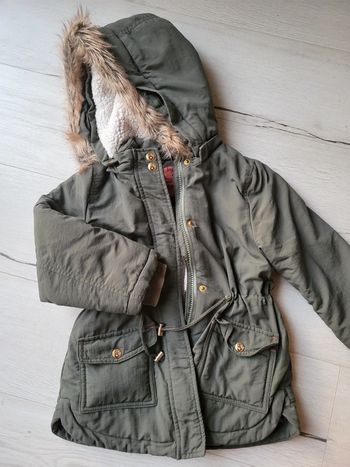 Manteau chaud kaki sergent major 6ans