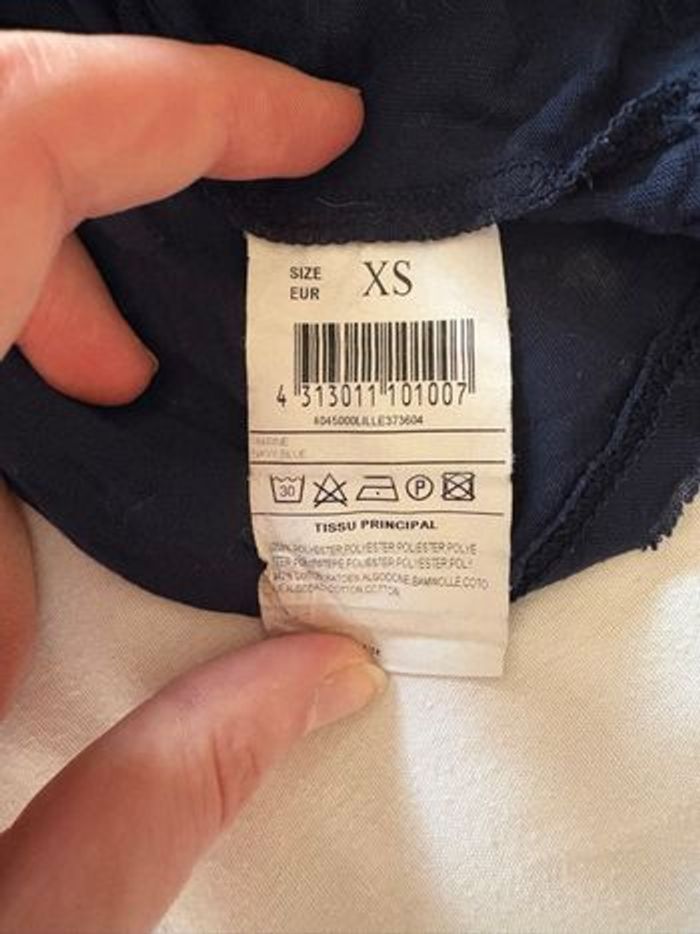 T-shirt bleu marine pour fille - photo numéro 8
