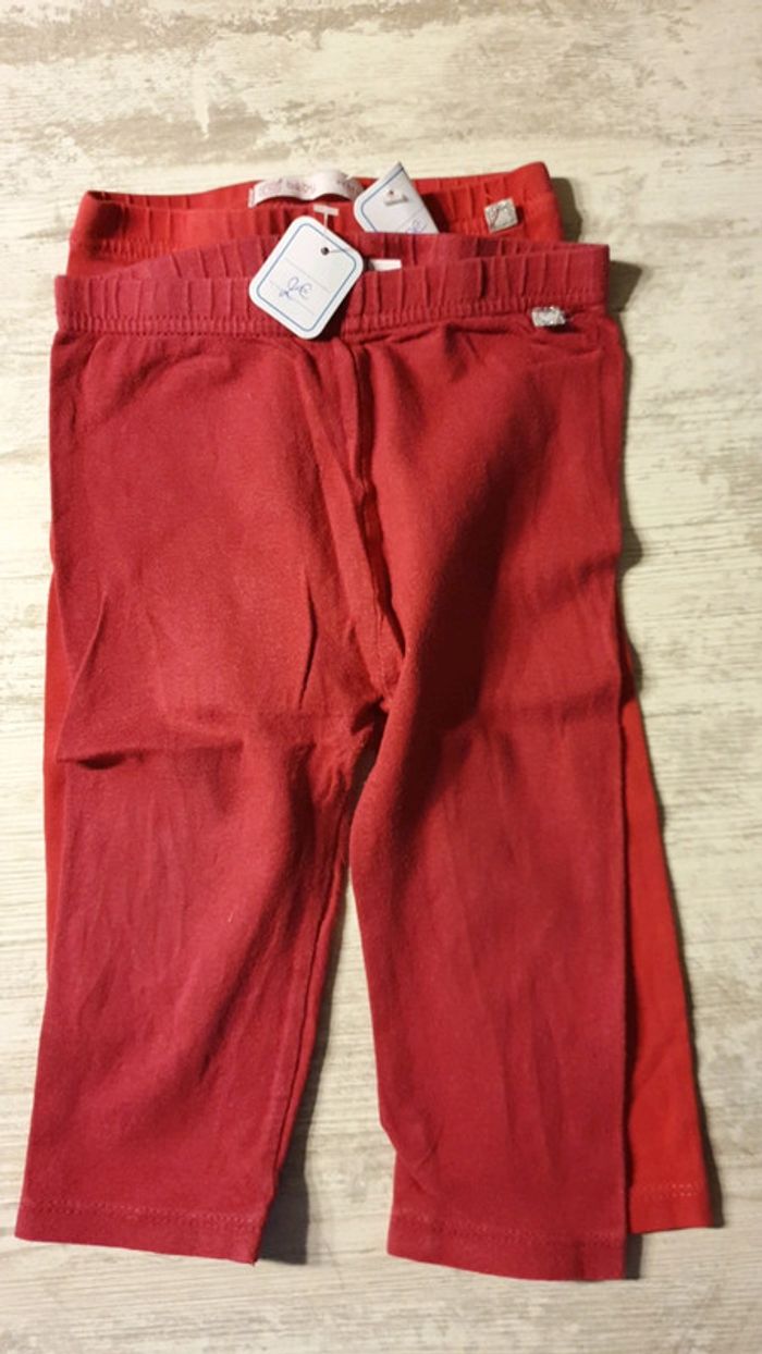 Lot de 2 leggins 18 mois - photo numéro 2