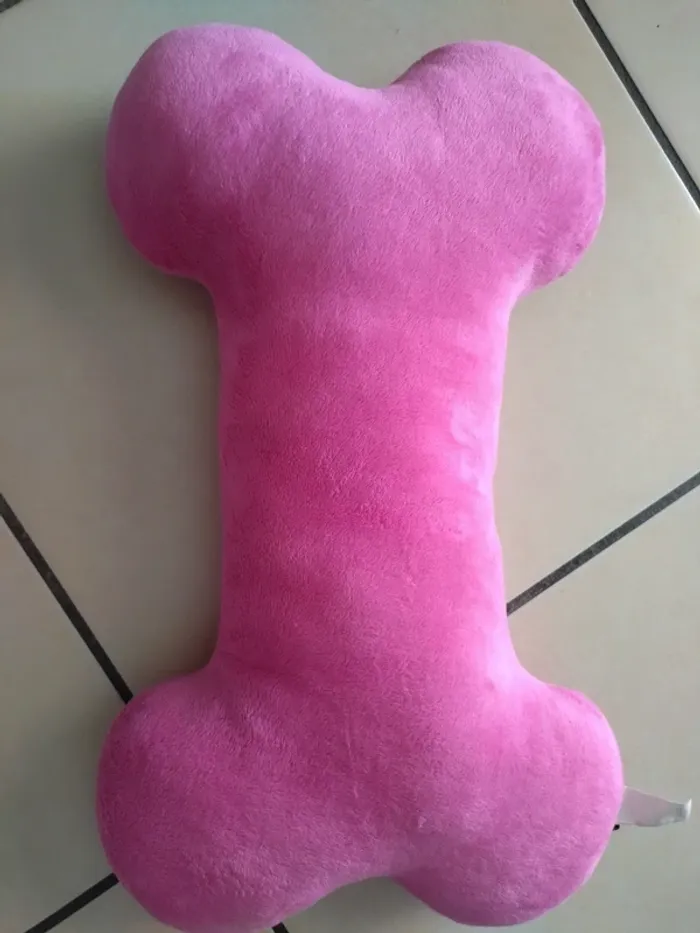 Lot peluche Idéfix et coussin  en forme d'os parc Astérix - photo numéro 7