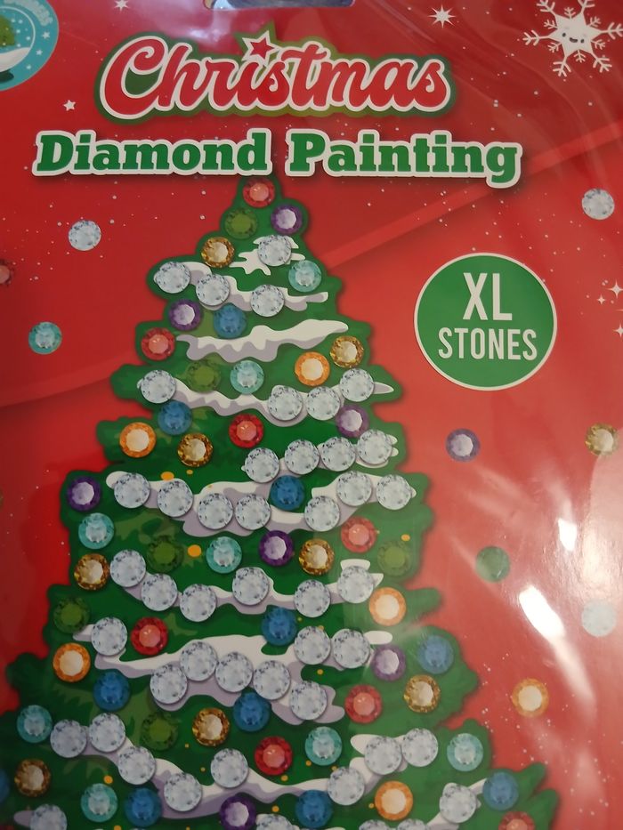 Kit créatif: Sapin à décorer avec perles diamant plate - photo numéro 2