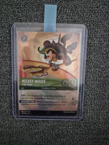 Carte lorcana Mickey mouse enchantée chapitre 1