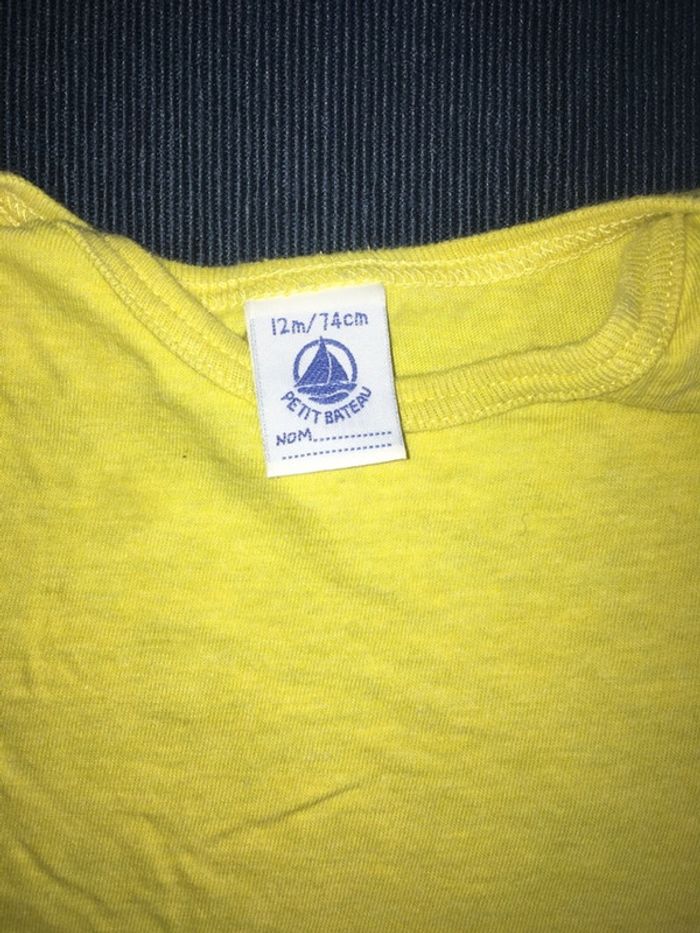 Ensemble ou pyjacourt Petit bateau 12 mois - photo numéro 4