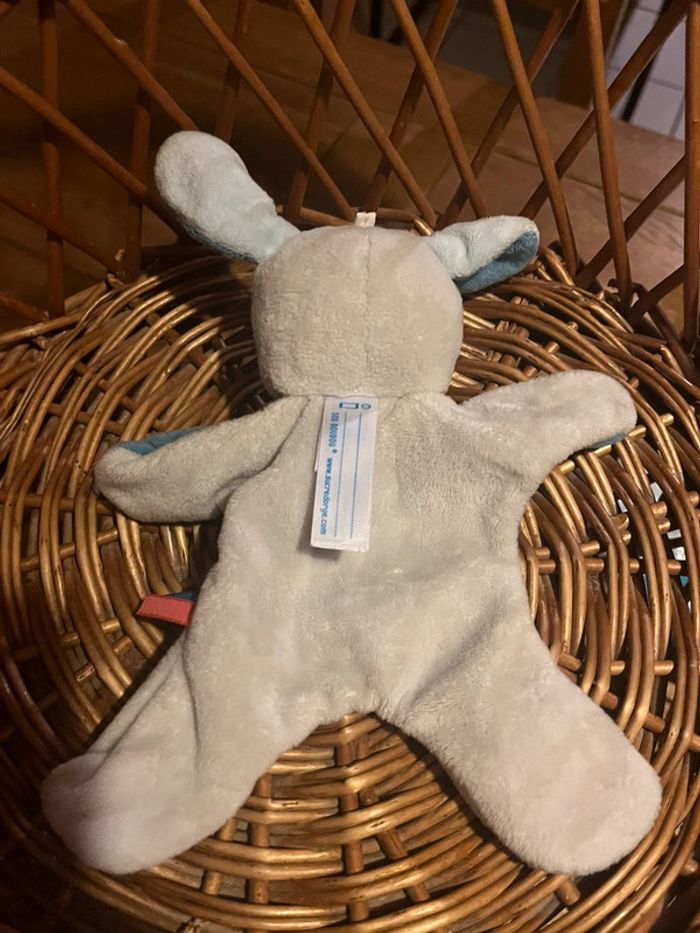 Doudou chien bleu sucre d’orge - photo numéro 4