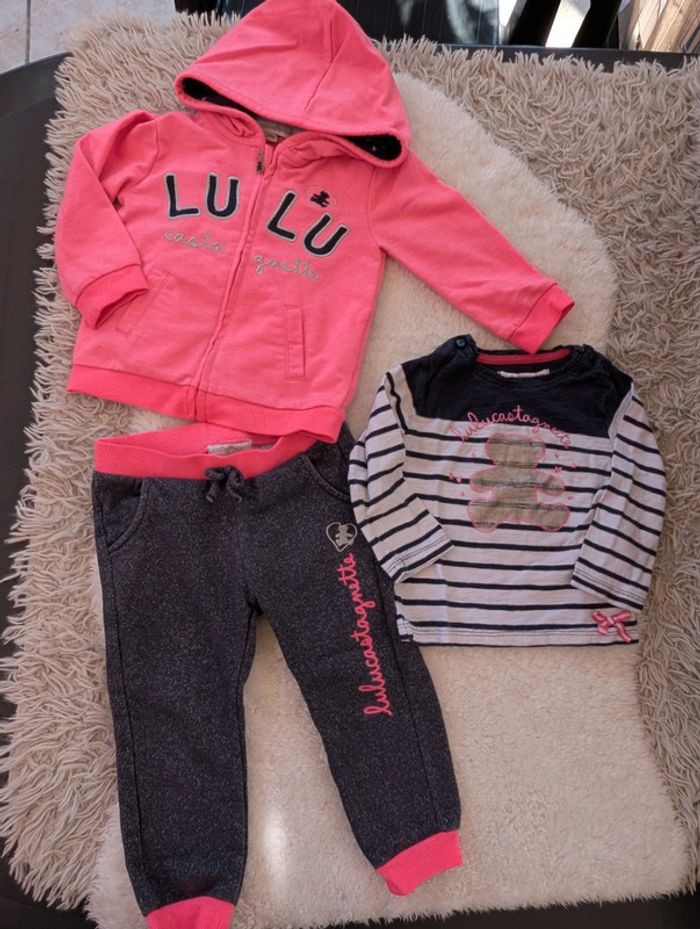 Ensemble lulu castagnette 18 mois fille
