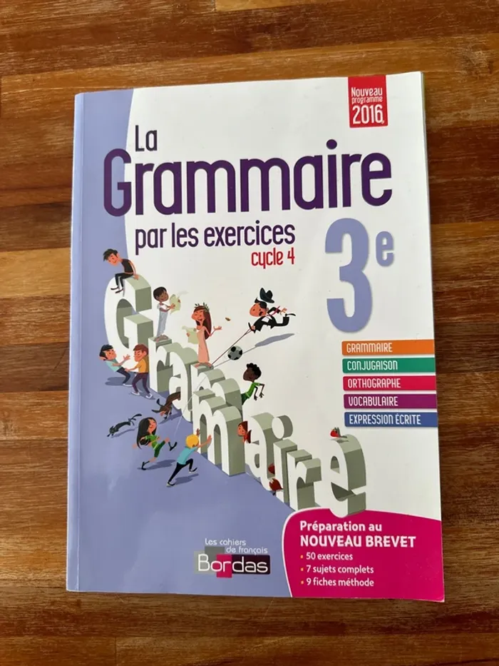 Livre la grammaire par les exercices 3e
