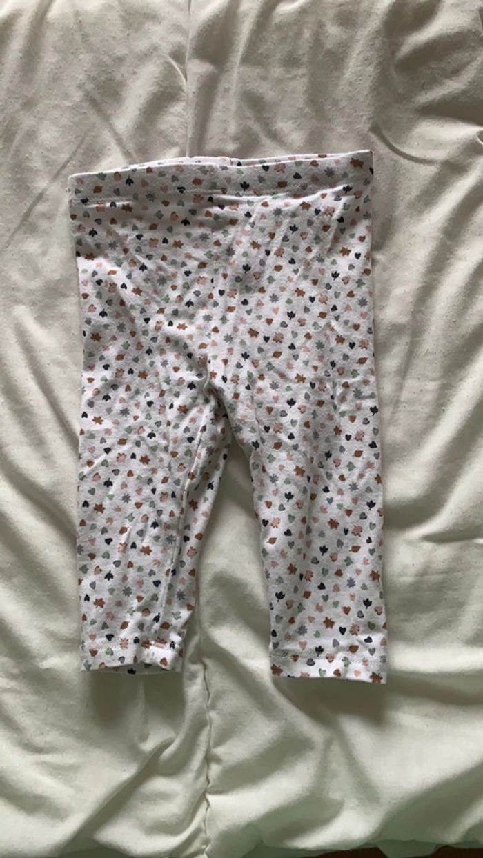 Ensemble fille du pareil au même 6 mois robe molletonnée, body manche longue et legging - photo numéro 6