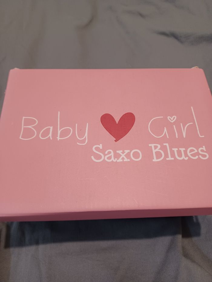 Chaussures en cuir baby girl Saxo Blue - photo numéro 4
