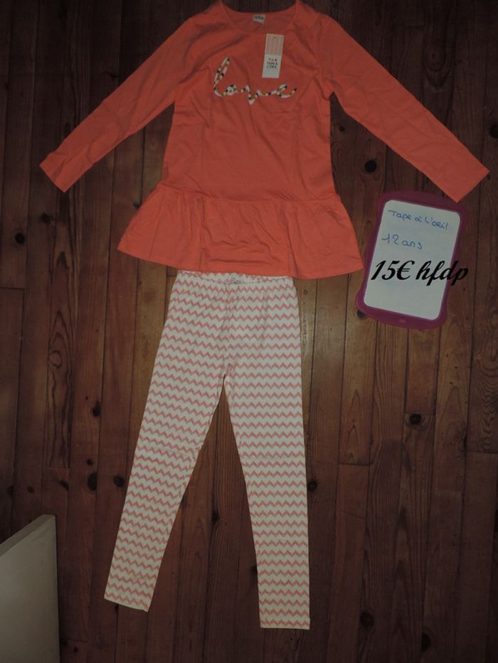 pyjama tape  à l'oeil taille 12 ans neuf