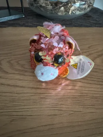 🦄 Peluche Ty Teeny Sequins Sunset La licorne 8 cm