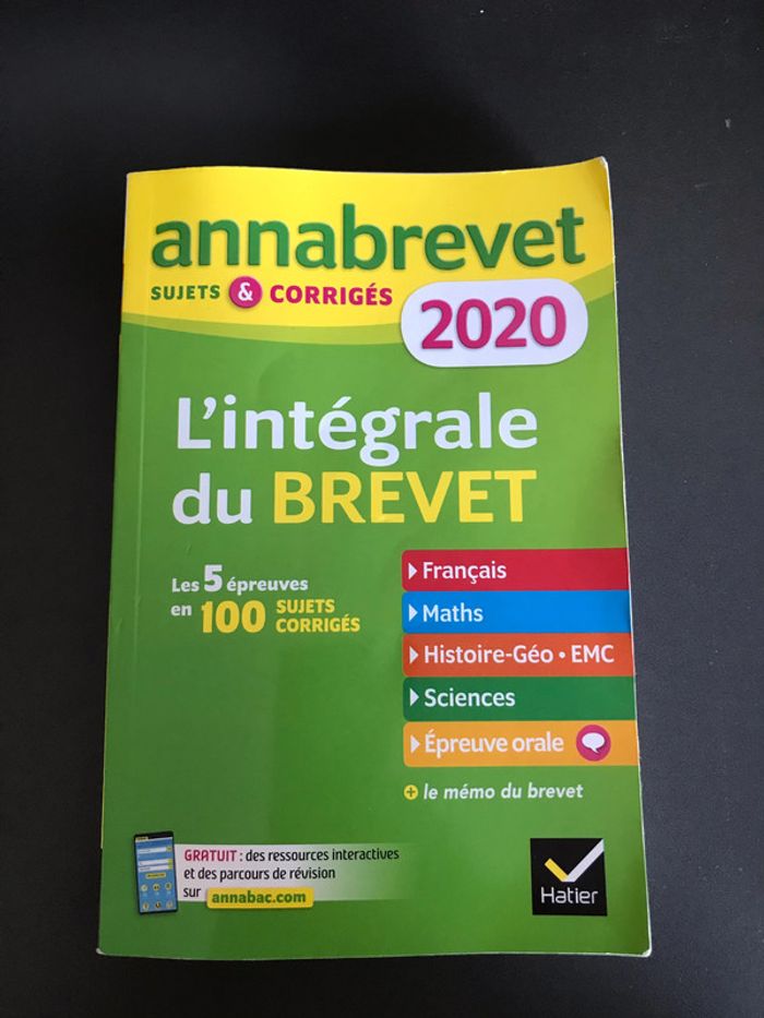 L'intégrale du Brevet 2020