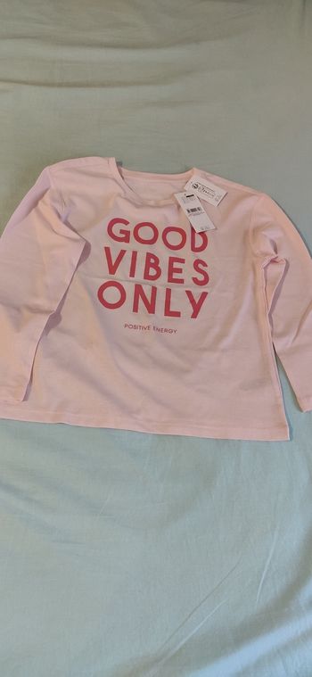 T-shirt manches longues fille 7-8 an neuf