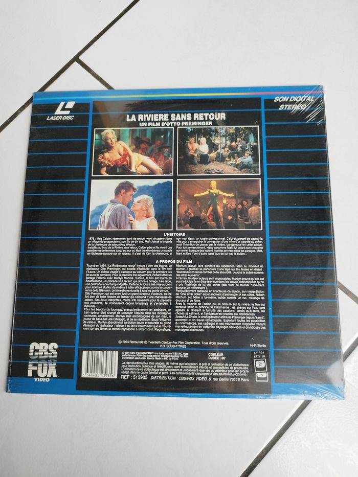 Laserdisc film la rivière sans retour - photo numéro 2