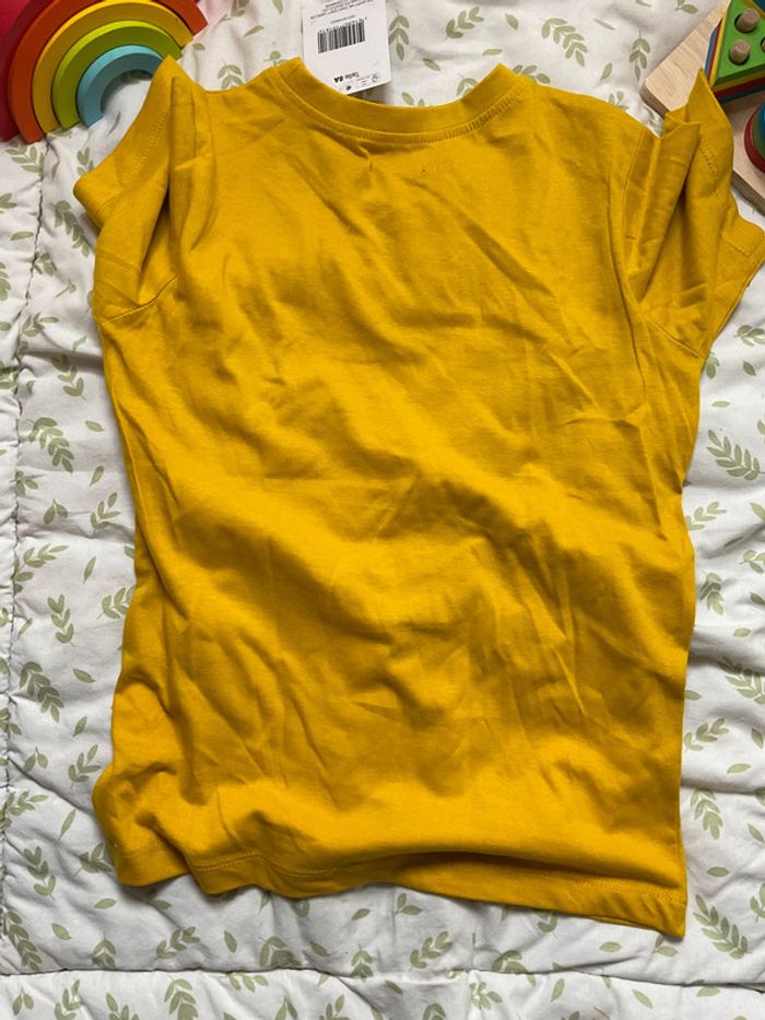 teeshirt manches courtes jaune tissaia 8 ans - photo numéro 5