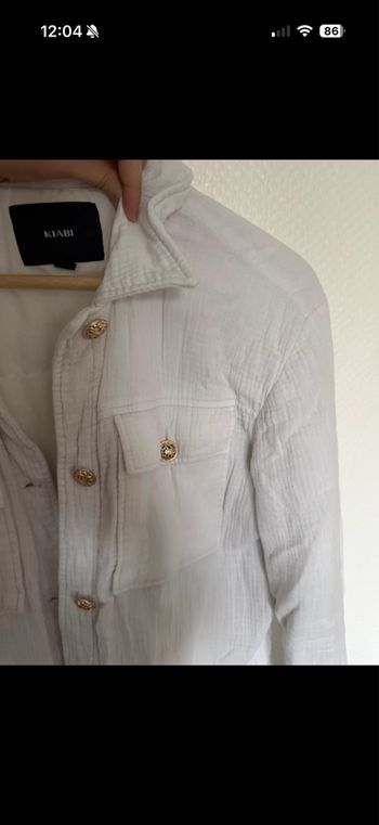 Veste blanche Kiabi