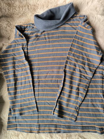 T-shirt manches longues rayé Vertbaudet 6 ans bon état