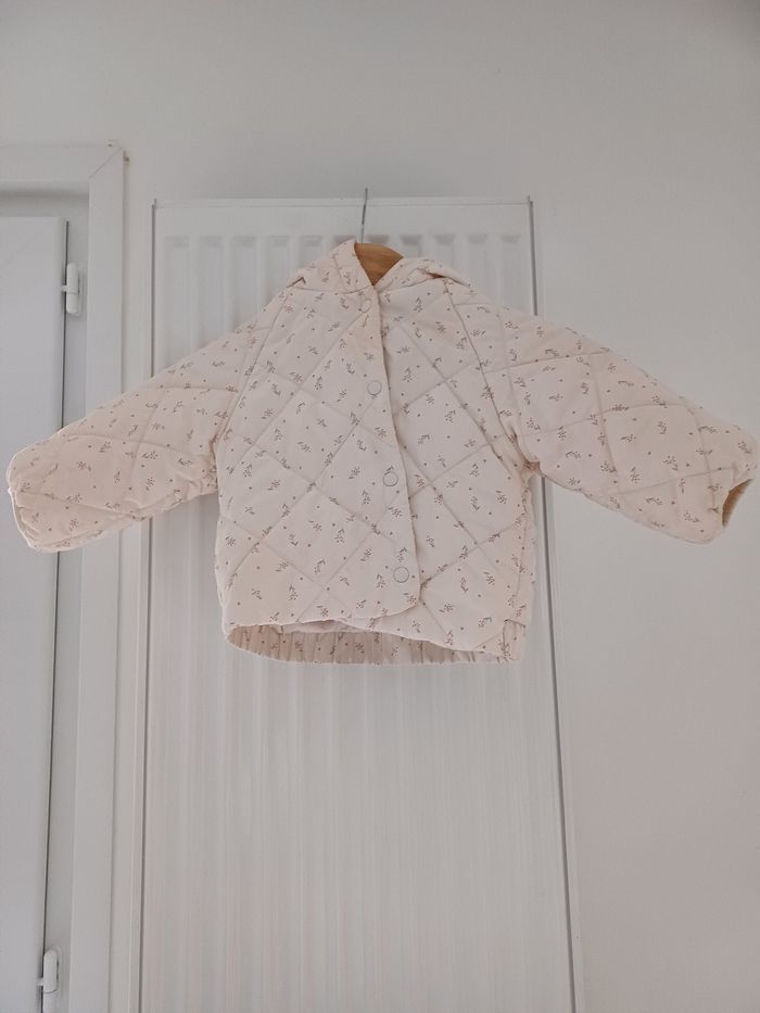 Manteau motif fleurs