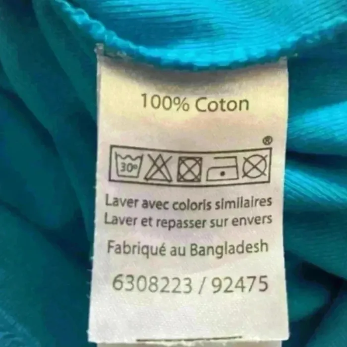 Débardeur bleu femme VIA28 T40/42 – 100% coton - photo numéro 4
