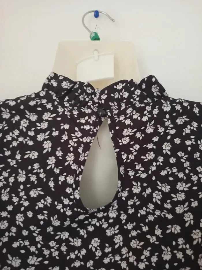 Robe d'été manches longues légère à fleurs femme - photo numéro 5