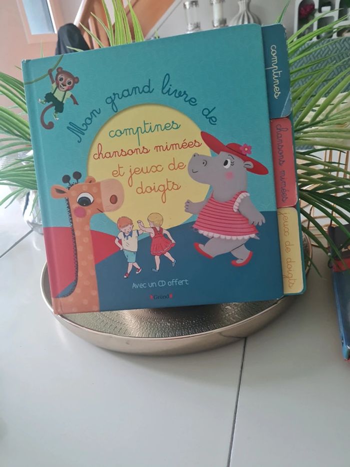 Mon grand livre avec cd de comptines chansons mimees - photo numéro 2