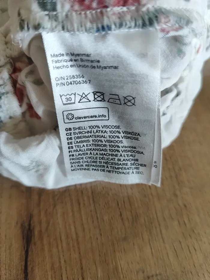 Combi-short H&M Blanc Taille 32 (XS) - Look chic et bohème ! Prix mini ! - photo numéro 7