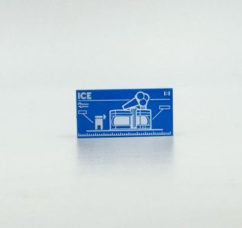 Lego Accessoires City : Tile 2x4 Ice - NEUF