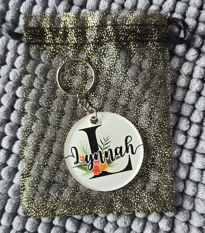 Porte-clé transparent personnalisé ✨️