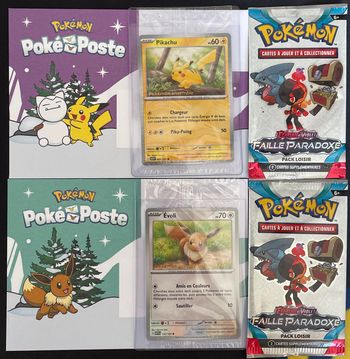 🎴 Lot complet Pokémon Pokeposte "Pokemon ensemble" - Série Pokemon 151🎴