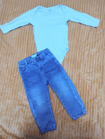 Ensemble body manches longues et jean