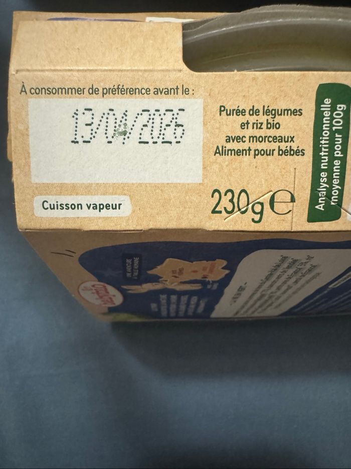 Lot repas bébé Babybio et Blédina – dès 8/12 mois - photo numéro 5