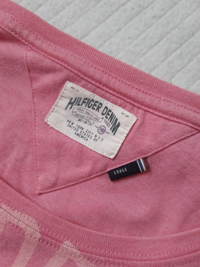 Tee shirt rose Hilfiger denim T40 - photo numéro 5
