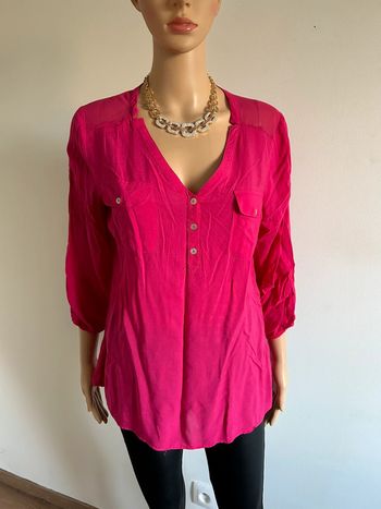 Blouse rose avec manches 3/4 Breal taille 40 jamais portée