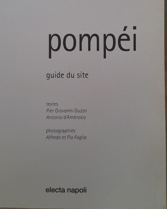 Pompei guide du site - photo numéro 3
