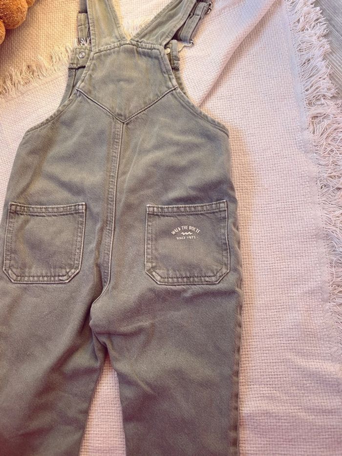 Salopette Zara denim kaki mixte unisexe 86 - photo numéro 4