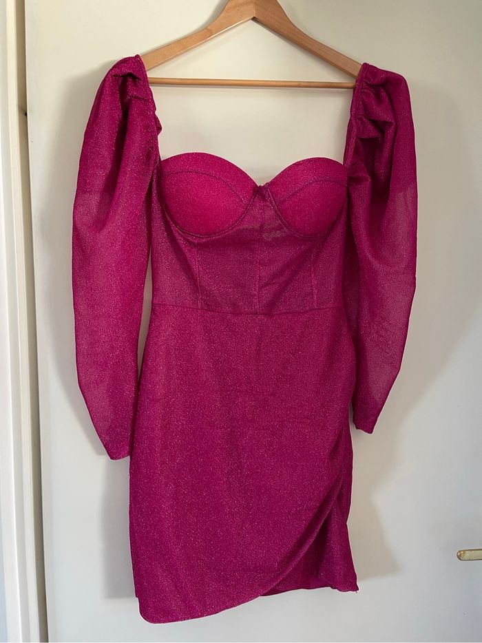 Robe de soirée rose fuchsia