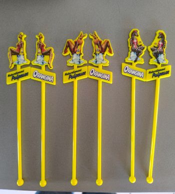 Lot de 6 touilleurs Orangina