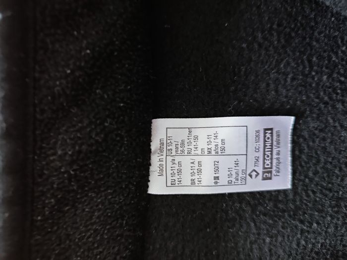 Gilet polaire noir quechua 10-11 ans - photo numéro 2