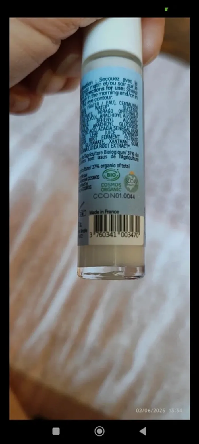 Endro Soin Contour des yeux Roll On Contour des yeux Bio Cernes Poches et Ridules 10 ml - photo numéro 5