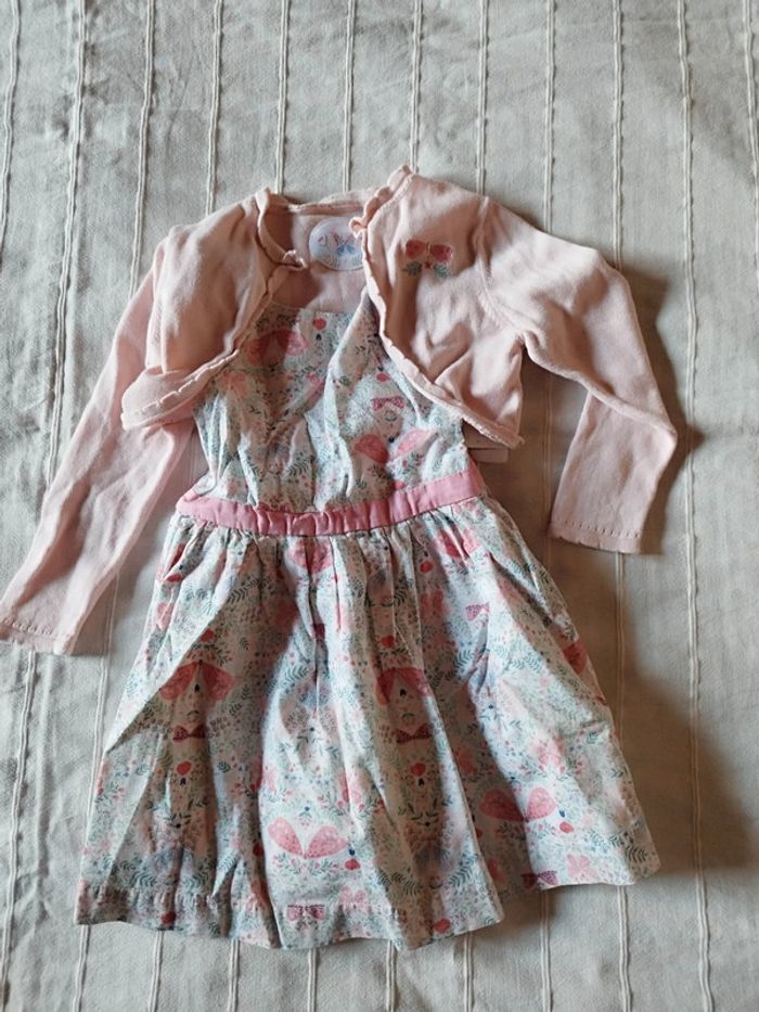 ensemble robe et Boléro sergent major 4 ans