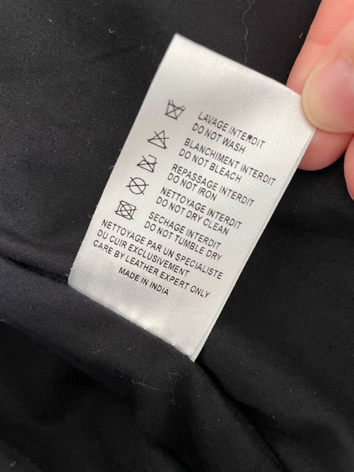 Veste en cuir Les Petites L - photo numéro 9