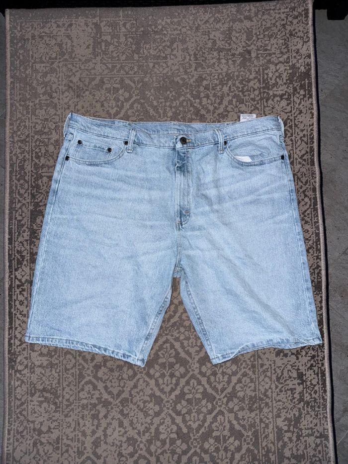 Short en jean Wrangler homme - Taille US 40 - Bleu clair - Style vintage