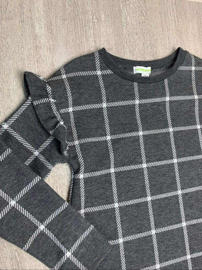 Robe à carreaux gris cendré -taille 4 ans - 102cm - photo numéro 5