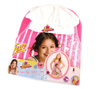 Petit chef tablier + toque chef cuisinier Soy Luna 3 à 8 ans, déguisement